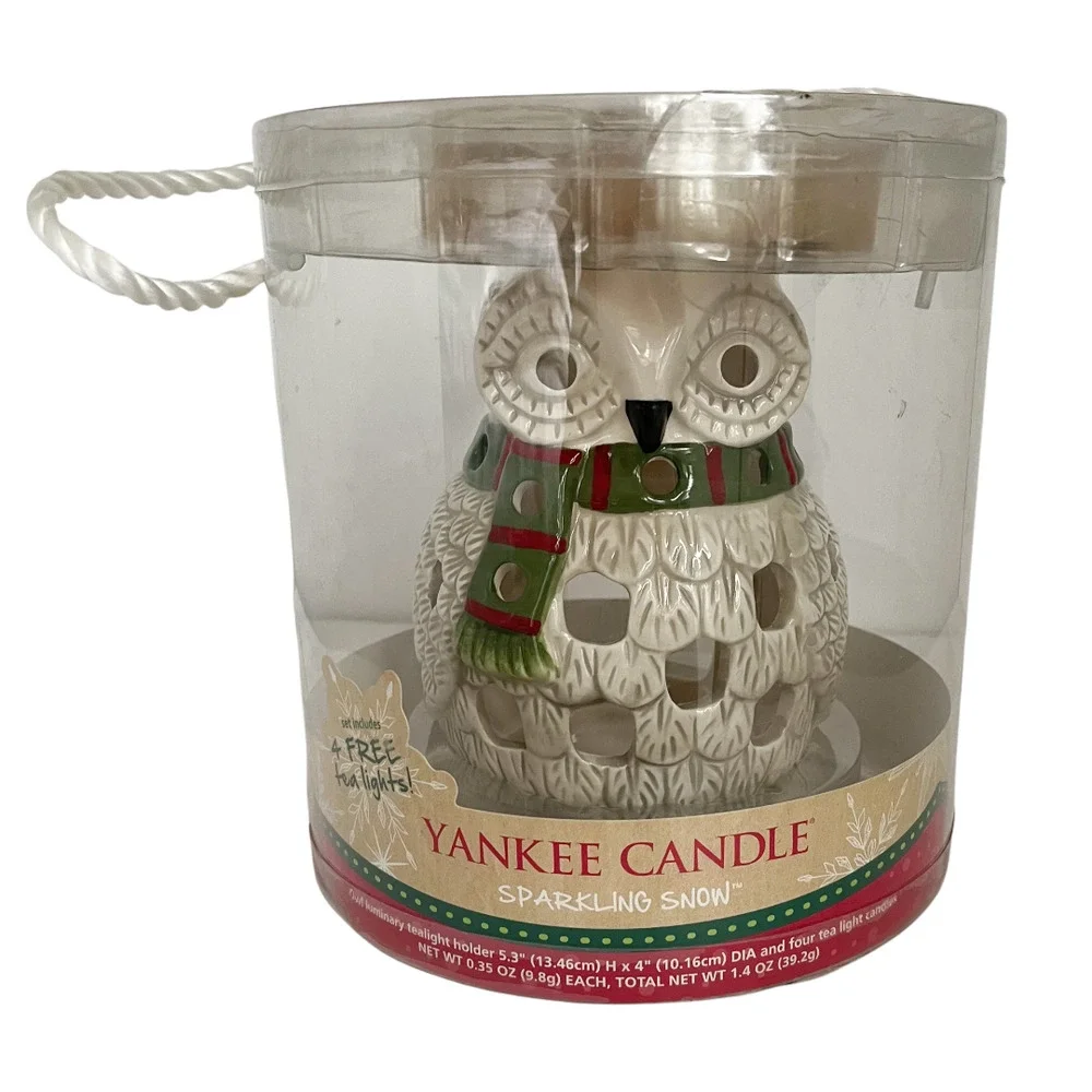 Yankee Candle Ceramic Owl Candle Holder